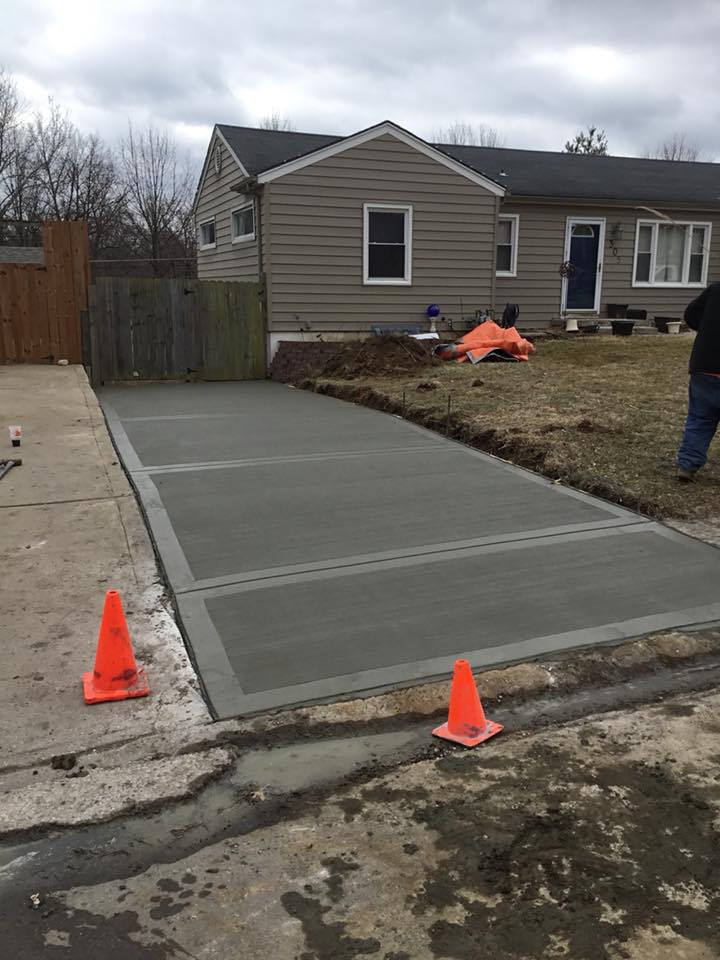Driveway installed by Krete construction
