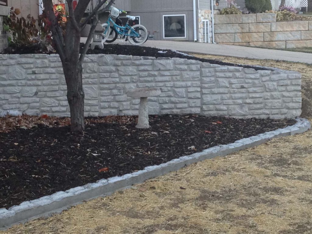 cast-in-place retaining wall